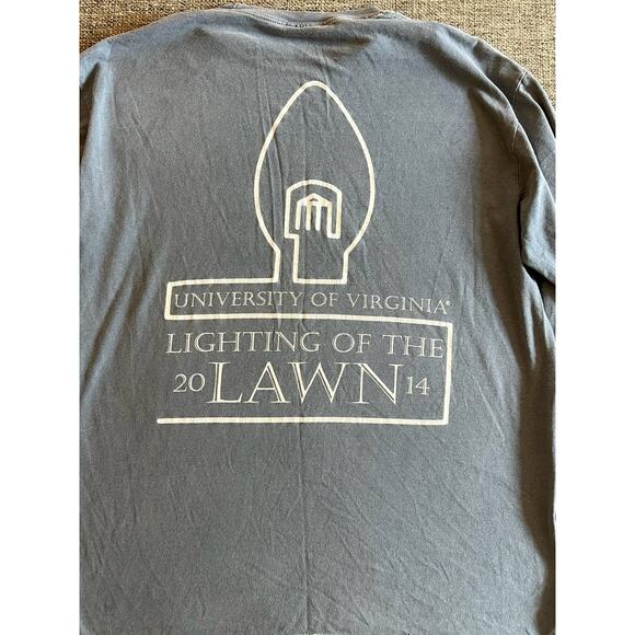 2014 Lighting of the Lawn Gray UVA Comfort Colors Long Sleeve Shirt Size Medium - Picture 6 of 7
